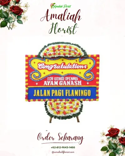 Bunga Papan Congratulation di Wijaya Kusuma Logistics Park Sidoarjo